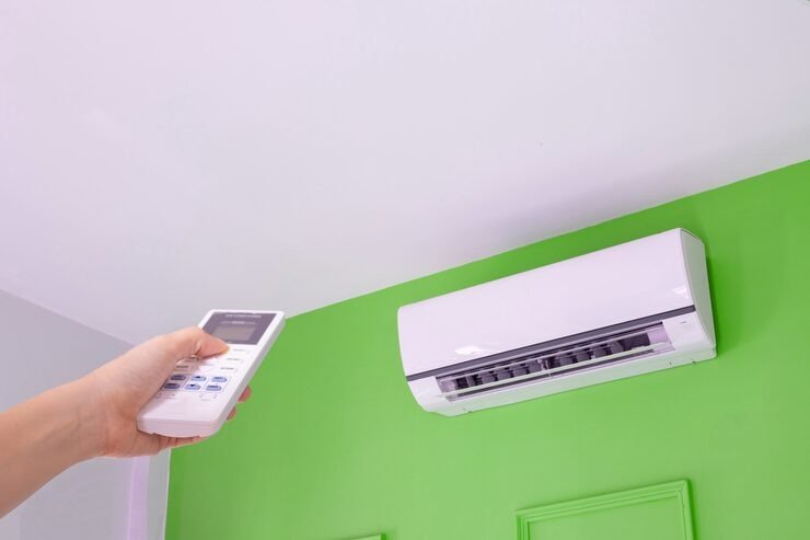 imgi 134 human hand pressing remote control switch air conditioner 45281 487